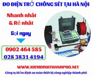 Hình ảnh đo điện trở chống sét tại hà nội