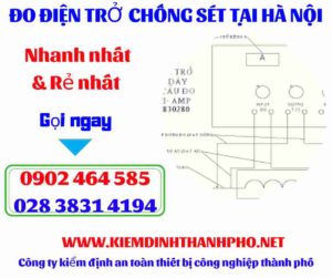 Hình ảnh đo điện trở chống sét tại hà nội