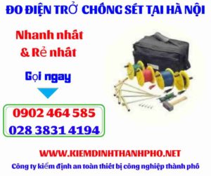 Hình ảnh đo điện trở chống sét tại hà nội