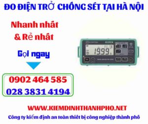 Hình ảnh đo điện trở chống sét tại hà nội