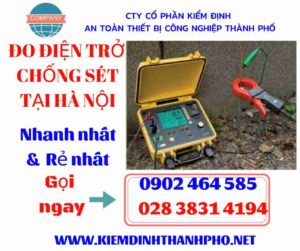 Hình ảnh đo điện trở chống sét tại hà nội