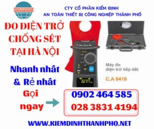 Hình ảnh đo điện trở chống sét tại hà nội