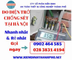 Hình ảnh đo điện trở chống sét tại hà nội