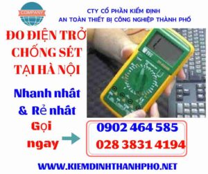 Hình ảnh đo điện trở chống sét tại hà nội