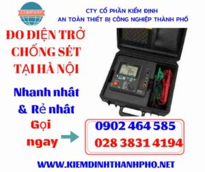 Hình ảnh đo điện trở chống sét tại hà nội