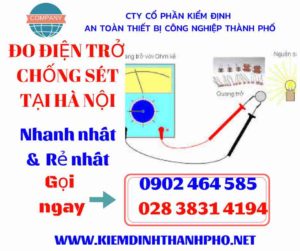 Hình ảnh đo điện trở chống sét tại hà nội