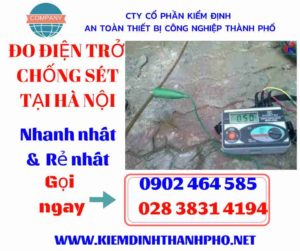 Hình ảnh đo điện trở chống sét tại hà nội