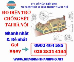 Hình ảnh đo điện trở chống sét tại hà nội