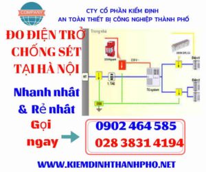 Hình ảnh đo điện trở chống sét tại hà nội