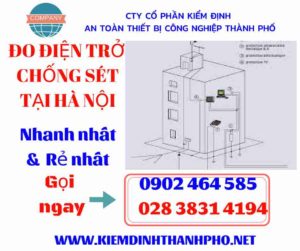 Hình ảnh đo điện trở chống sét tại hà nội