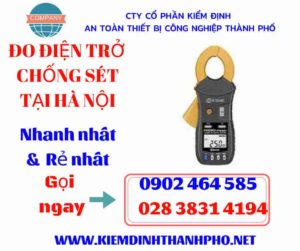 Hình ảnh đo điện trở chống sét tại hà nội