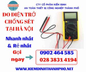 Hình ảnh đo điện trở chống sét tại hà nội