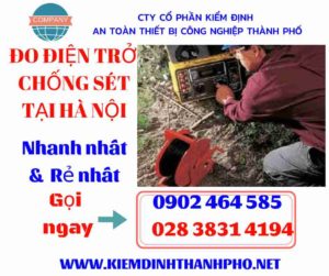 Hình ảnh đo điện trở chống sét tại hà nội