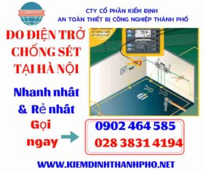 Hình ảnh đo điện trở chống sét tại hà nội