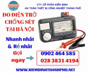 Hình ảnh đo điện trở chống sét tại hà nội