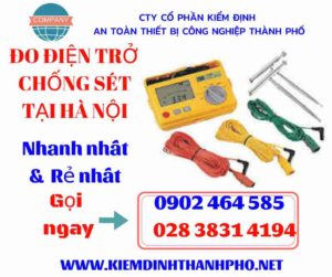 Hình ảnh đo điện trở chống sét tại hà nội