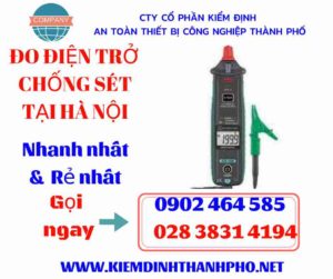 Hình ảnh đo điện trở chống sét tại hà nội