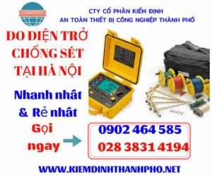 Hình ảnh đo điện trở chống sét tại hà nội