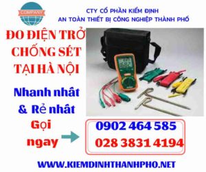 Hình ảnh đo điện trở chống sét tại hà nội