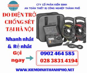 Hình ảnh đo điện trở chống sét tại hà nội