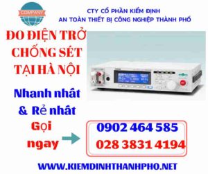 Hình ảnh đo điện trở chống sét tại hà nội