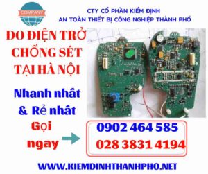 Hình ảnh đo điện trở chống sét tại hà nội