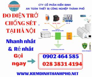 Hình ảnh đo điện trở chống sét tại hà nội