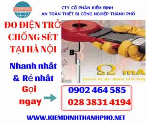 Hình ảnh đo điện trở chống sét tại hà nội