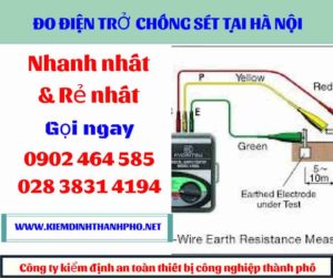 Hình ảnh đo điện trở chống sét tại hà nội