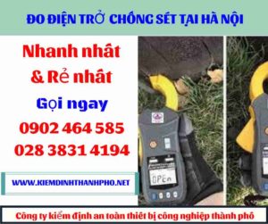 Hình ảnh đo điện trở chống sét tại hà nội