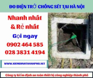 Hình ảnh đo điện trở chống sét tại hà nội