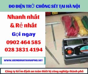 Hình ảnh đo điện trở chống sét tại hà nội