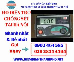 Hình ảnh đo điện trở chống sét tại hà nội