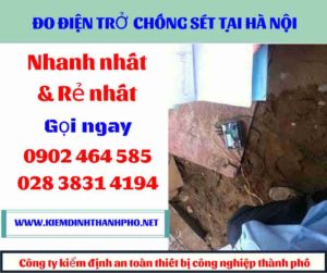 Hình ảnh đo điện trở chống sét tại hà nội