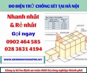 Hình ảnh đo điện trở chống sét tại hà nội