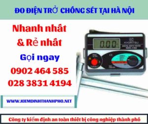 Hình ảnh đo điện trở chống sét tại hà nội