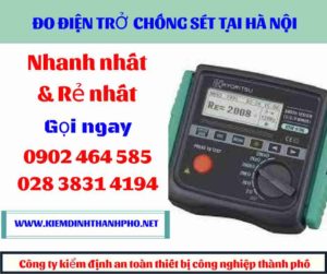 Hình ảnh đo điện trở chống sét tại hà nội