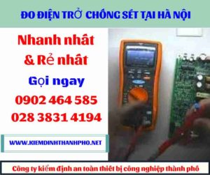 Hình ảnh đo điện trở chống sét tại hà nội