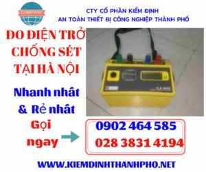 Hình ảnh đo điện trở chống sét tại hà nội