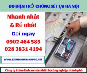 Hình ảnh đo điện trở chống sét tại hà nội