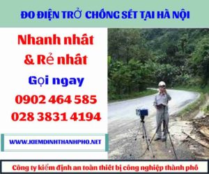 Hình ảnh đo điện trở chống sét tại hà nội