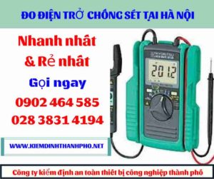 Hình ảnh đo điện trở chống sét tại hà nội