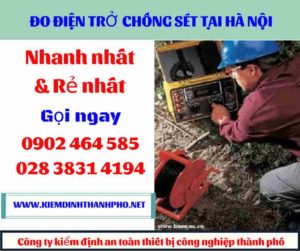 Hình ảnh đo điện trở chống sét tại hà nội