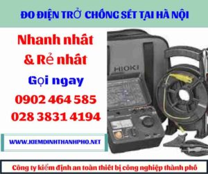 Hình ảnh đo điện trở chống sét tại hà nội