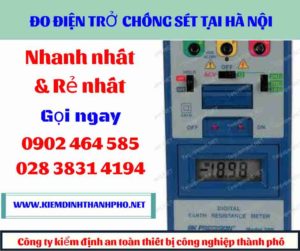 Hình ảnh đo điện trở chống sét tại hà nội