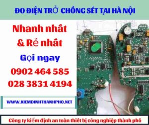 Hình ảnh đo điện trở chống sét tại hà nội