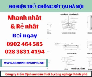 Hình ảnh đo điện trở chống sét tại hà nội