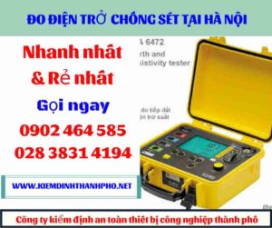 Hình ảnh đo điện trở chống sét tại hà nội