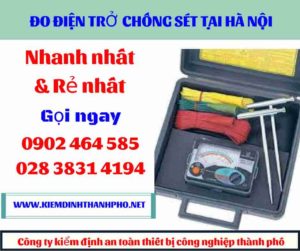 Hình ảnh đo điện trở chống sét tại hà nội