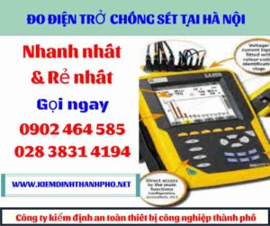 Hình ảnh đo điện trở chống sét tại hà nội